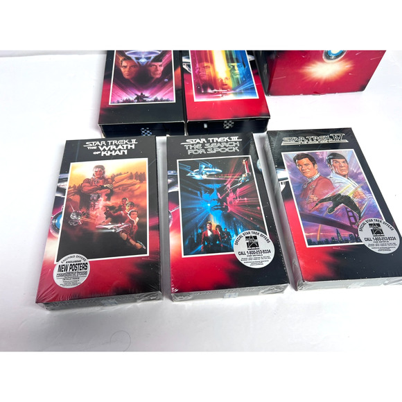 Star Trek The Movies 25th Anniversary Collector's Set of 5 VHS Box Set - Picture 8 of 9